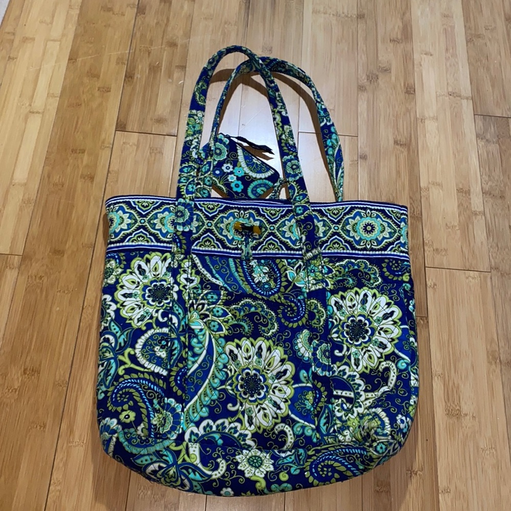 Vera Bradley dance bag/big purse with small wallet